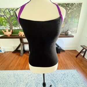 Ralph Lauren Black and Purple Camisole black label cashmere